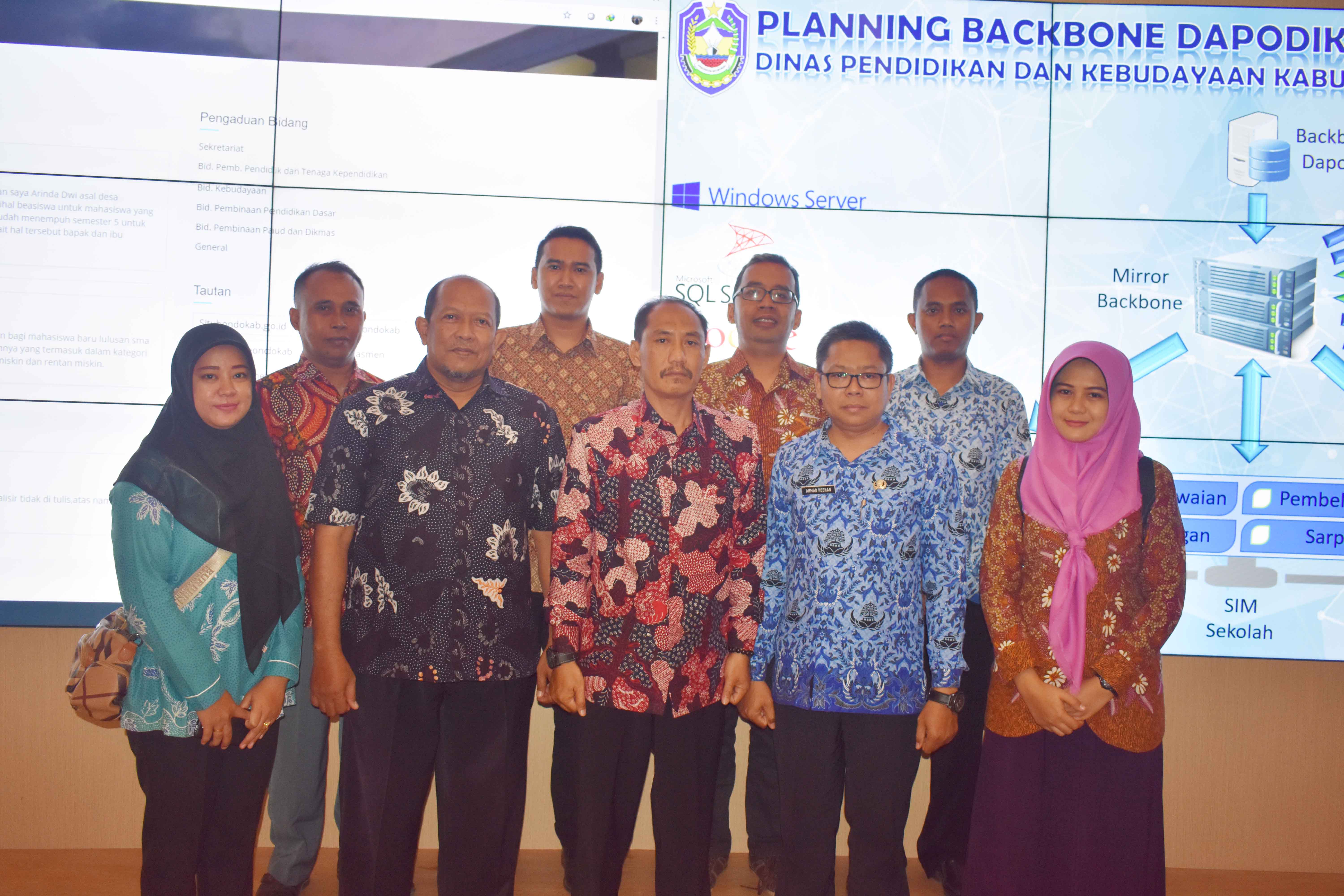 Studi Banding Dinas Pendidikan Kab. Pamekasan Ke Dinas Pendidikan dan Kebudayaan Kab. Situbondo dalam Rangka Planning Backbone Dapodik